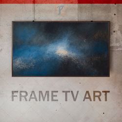 Samsung Frame TV Art Digital Download, Frame TV Art modern interior art, Frame TV starry sky, night sky, expressive