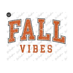 Fall Vibes PNG, Fall PNG, Halloween PNG, Varsity Design, Retro Fall Png, vintage, Pumpkin Season, Instant Download, Sublimation Design