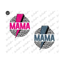 Mama Bolt Leopard Sublimation Png, Png For Shirt, Mama Cute Design, Mama Sublimation Design, Digital File