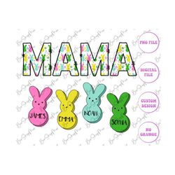 MAMA Peeps Easter PNG Sublimation Design DTF Tumbler Image Digital Download