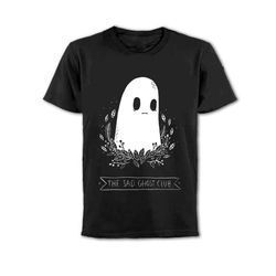 New Summer T-shirt The Sad Ghost Club Unisex Men Women Tumblr Fashion Cute T-shirt Casual Loose Black Tee Tops