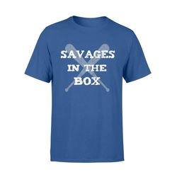 New York Baseball Savages in the Box Baseball and Bat T-Shirt &8211 Standard T-shirt