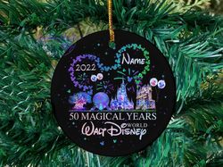 Custom 50th Anniversary Disney Christmas Ornament Decorations