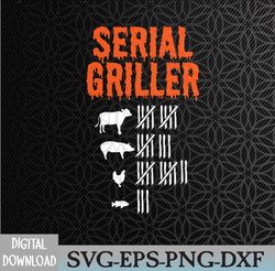 Serial Griller Lazy Halloween Costume Funny BBQ Chef Smoker Svg, Eps, Png, Dxf, Digital Download