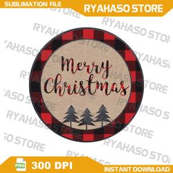 Merry Christmas PNG, Christmas tree png, circle png, xmas png,Sublimation Designs Downloads , Instant Download