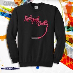 new york dolls lipstick logo men&8217s sweatshirt