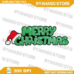 Merrry Christmas PNG, red word png, leaves png, xmas png,Sublimation File, Sublimation Designs, instant Download