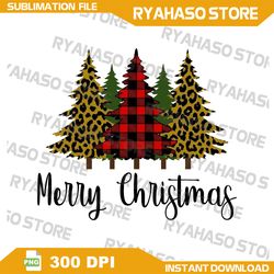 Merry Christmas PNG, leopard png, Checkered style png, brown png,Sublimation Designs Downloads , Instant Download