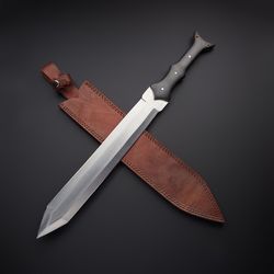 carbon steel battle ready handmade medieval survival hunting sword