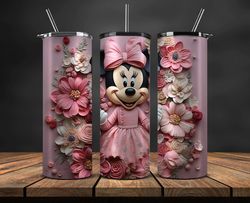 Princess Disney Tumbler Wrap, 3D Cartoon Tumbler Wrap, 20oz Skinny Tumbler Designs 19