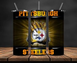 Pittsburgh Steelers Tumbler, Steelers Logo, NFL, NFL Teams, NFL Logo, NFL Football Png, NFL Tumbler Wrap 60
