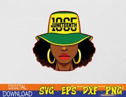 Afro Woman Juneteenth 1865 Melanin Pride African American Svg, Eps, Png, Dxf, Digital Download