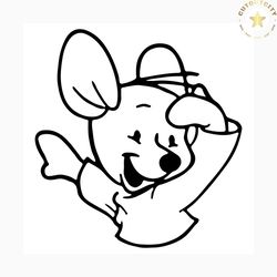 Roo svg free, cartoon svg, winnie the pooh svg, instant download, silhouette cameo, outline svg, free svg files disney,