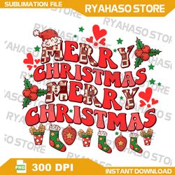 Merry Christmas Merry Christmas PNG, Christmas decorations Png,Sublimation File,Digital Download, Instant Download