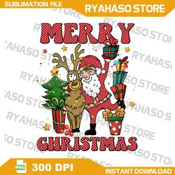 Merry Christmas PNG, Santa Png, Christmas tree png, Christmas gift png,reindeer Christmas png,Instant Download