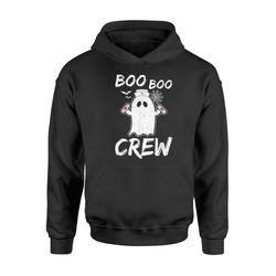 Funny Boo Boo Crew Nurse Ghost Halloween Costume Hoodie