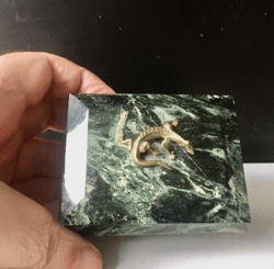Elegant Malachite Stone Box | Green Trinket Box | Random Stone Top Inlay Mosaic Arts | Multi Purpose Box | Jewelry Box