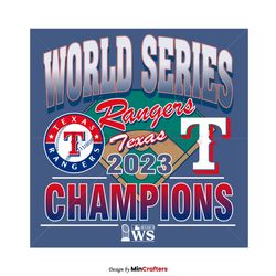 World Series Texas Rangers Champions SVG Cutting File