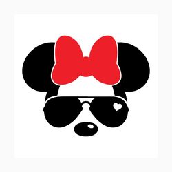 Minnie Mouse Sunglasses Svg, Disney Svg, Minnie Svg, Minnie Disney Svg, Minnie Mouse Svg, Minnie Sunglasses, Minnie Bow