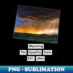 Wyoming USA - Premium Sublimation Digital Download - Instantly Transform Your Sublimation Projects