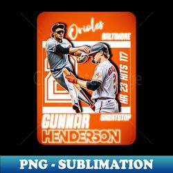 Gunnar Henderson 2 - Elegant Sublimation PNG Download - Boost Your Success with this Inspirational PNG Download