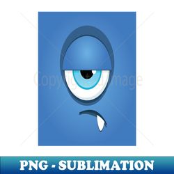 One Eyed Blue Monster Cute Monsters - Premium Sublimation Digital Download - Create with Confidence