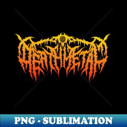 Death Metal - Decorative Sublimation PNG File - Enhance Your Apparel with Stunning Detail