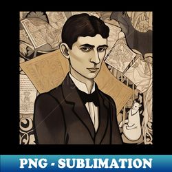 Franz Kafka author - PNG Transparent Sublimation File - Boost Your Success with this Inspirational PNG Download
