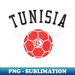 Tunisia Soccer Team Heritage Flag - Decorative Sublimation PNG File - Perfect for Creative Projects