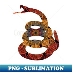 gadsden snake circular mexican flower pattern - exclusive png sublimation download - unleash your creativity