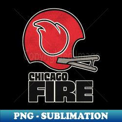 Defunct Chicago Fire Football Team - PNG Transparent Digital Download File for Sublimation - Transform Your Sublimation Creations