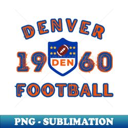 Denver Football Vintage Style - High-Quality PNG Sublimation Download - Enhance Your Apparel with Stunning Detail