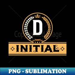 Alphabetical Art by Viralfont  Letter D - PNG Transparent Sublimation Design - Perfect for Personalization