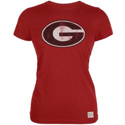 Georgia Bulldogs &8211 Distressed Circle G Vintage Juniors T-Shirt