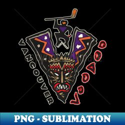 Defunct Vancouver Voodoo Roller Hockey - Aesthetic Sublimation Digital File - Create with Confidence