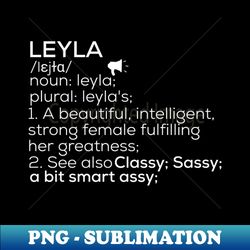 Leyla Name Leyla Definition Leyla Female Name Leyla Meaning - Trendy Sublimation Digital Download - Transform Your Sublimation Creations