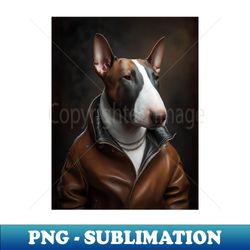 Royal Portrait of a Bull Terrier - Artistic Sublimation Digital File - Add a Festive Touch to Every Day