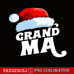 grandma santa claus hat png, christmas matching family pajama png, santa claus png