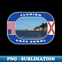 Florida Cape Coral City USA - Exclusive PNG Sublimation Download - Capture Imagination with Every Detail