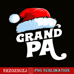 grandpa santa claus hat png, christmas matching family pajama png, santa hat png