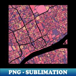 Detroit Map Pattern in Purple  Pink - PNG Sublimation Digital Download - Perfect for Sublimation Art
