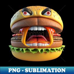 Hangry Burger - Premium PNG Sublimation File - Perfect for Sublimation Art