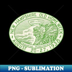 1938 New Hampshire Old Home Week - High-Resolution PNG Sublimation File - Perfect for Personalization