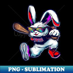 baseball bunny - exclusive png sublimation download - defying the norms