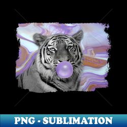 Bubble Gum Tiger 2 - PNG Sublimation Digital Download - Vibrant and Eye-Catching Typography