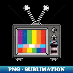 Pride retro television set - Modern Sublimation PNG File - Enhance Your Apparel with Stunning Detail
