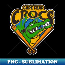 defunct cape fear crocs baseball team - exclusive png sublimation download - create with confidence
