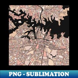 Sydney Map Pattern in Soft Pink Pastels - Creative Sublimation PNG Download - Defying the Norms