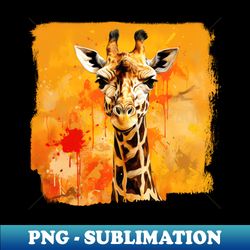 East African Giraffe - Exclusive PNG Sublimation Download - Boost Your Success with this Inspirational PNG Download