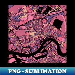 Rotterdam Map Pattern in Purple  Pink - Digital Sublimation Download File - Add a Festive Touch to Every Day
